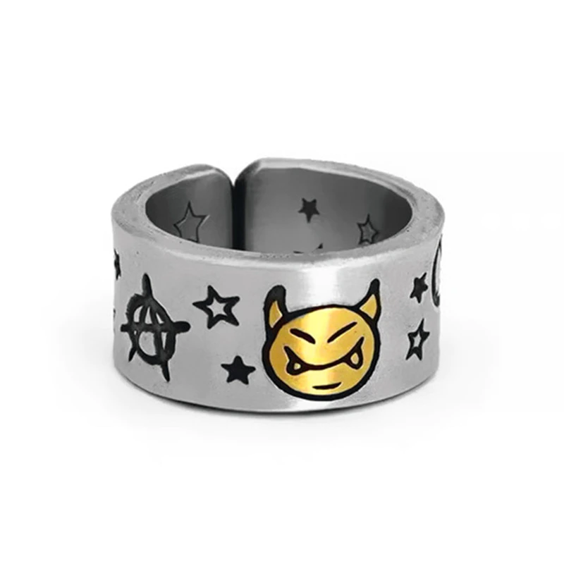 Miniatura: Silver Color Adjustable different rings