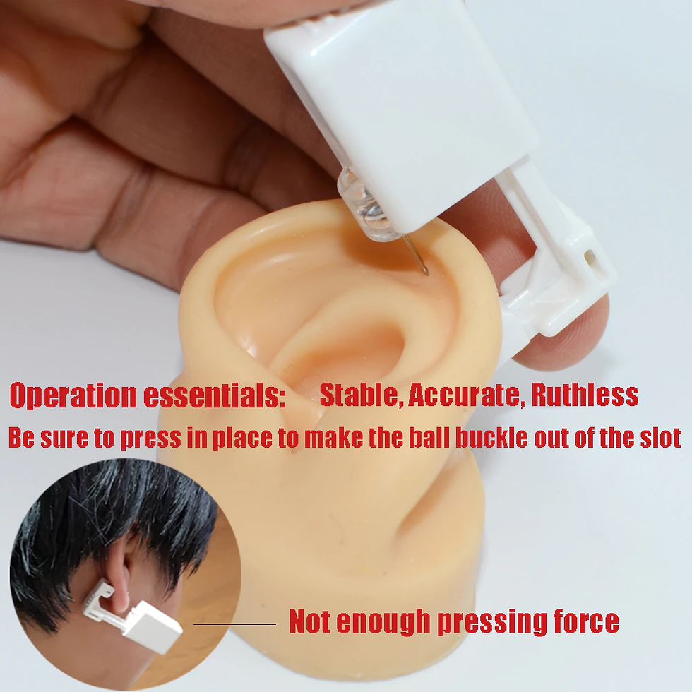 Thumbnail: NO PAIN Piercer Tool Machine Kit Sterile Ear Piercing Gun 1PC Disposable