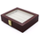 Thumbnail: Luxury Dark Brown Wood Jewelry Box Display