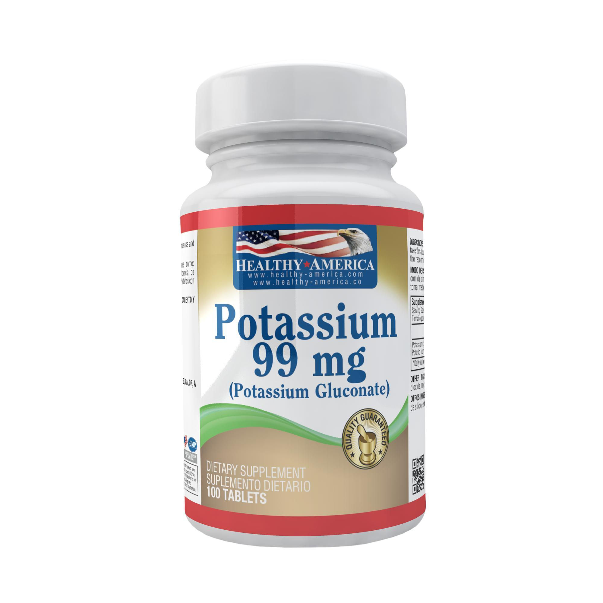 Potassium 99 Mg x 100 Tabletas H.A