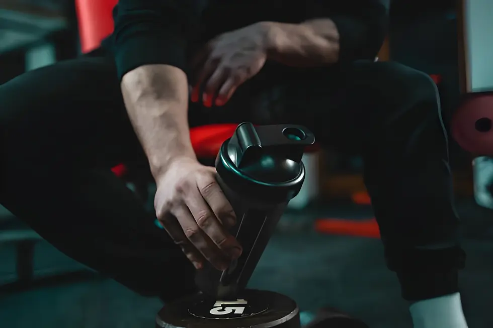 Mixing optimal protein powder in a shaker bottle