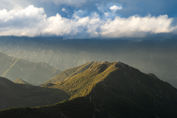 The Bay of Kotor is naturally divided in two by mount Vrmac.
