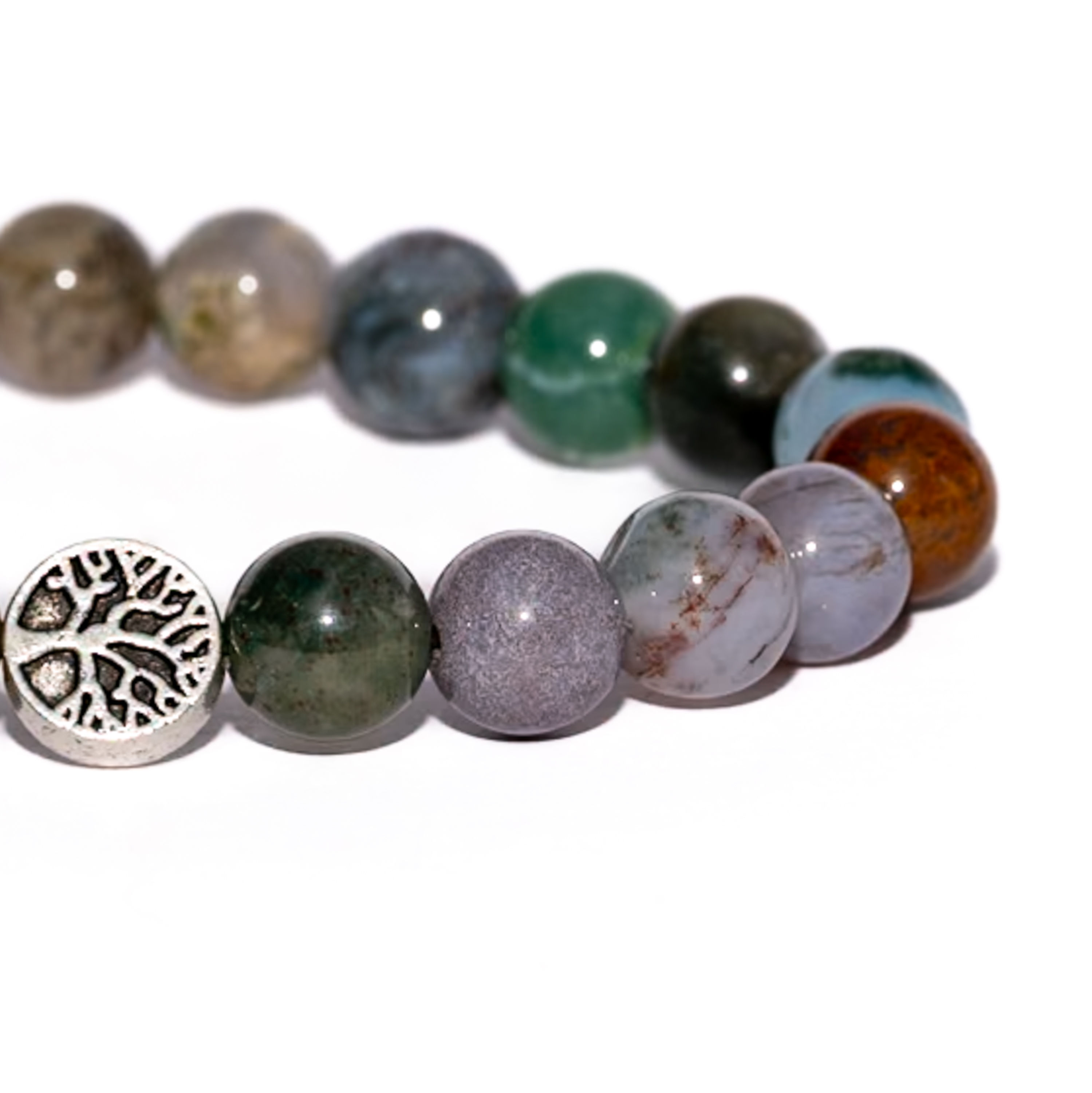 Mystic Mind Indian Agate Bracelet for healing and intuition