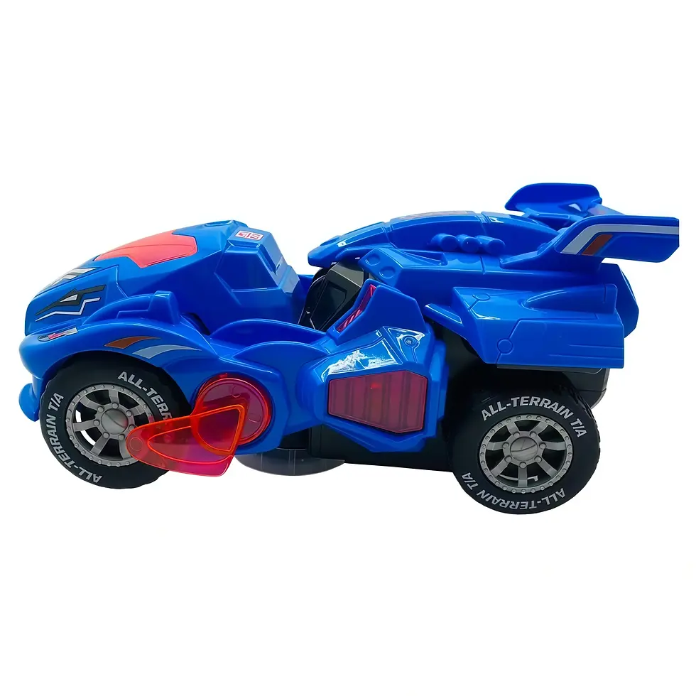 Thumbnail: Voiture dinosaure transformable électrique avec lumières et sons pour enfants