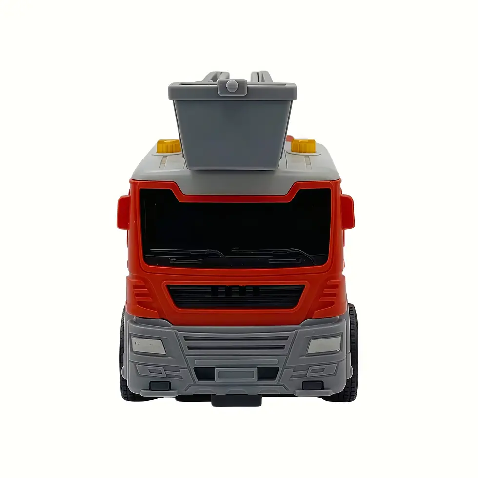 Thumbnail: Camion de pompier jouet avec échelle mobile sons et mouvement automatique pour enfants