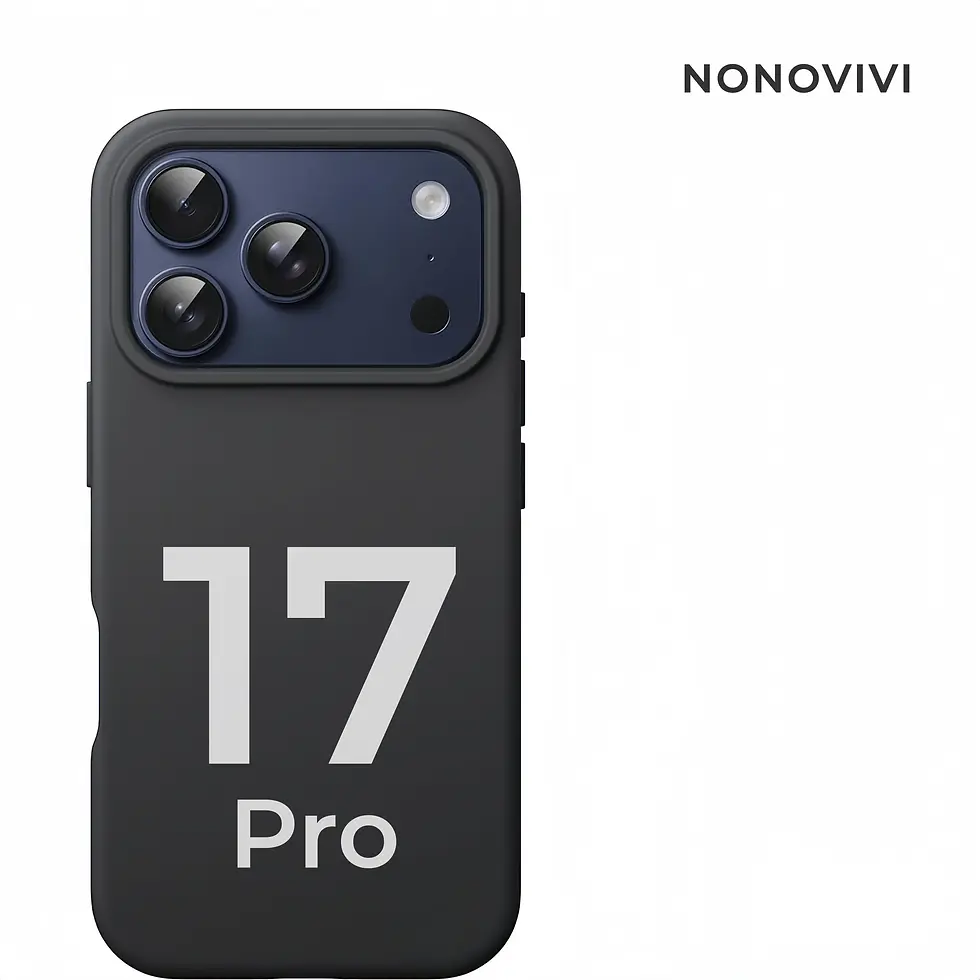 coque noir silicone iphone 17 pro