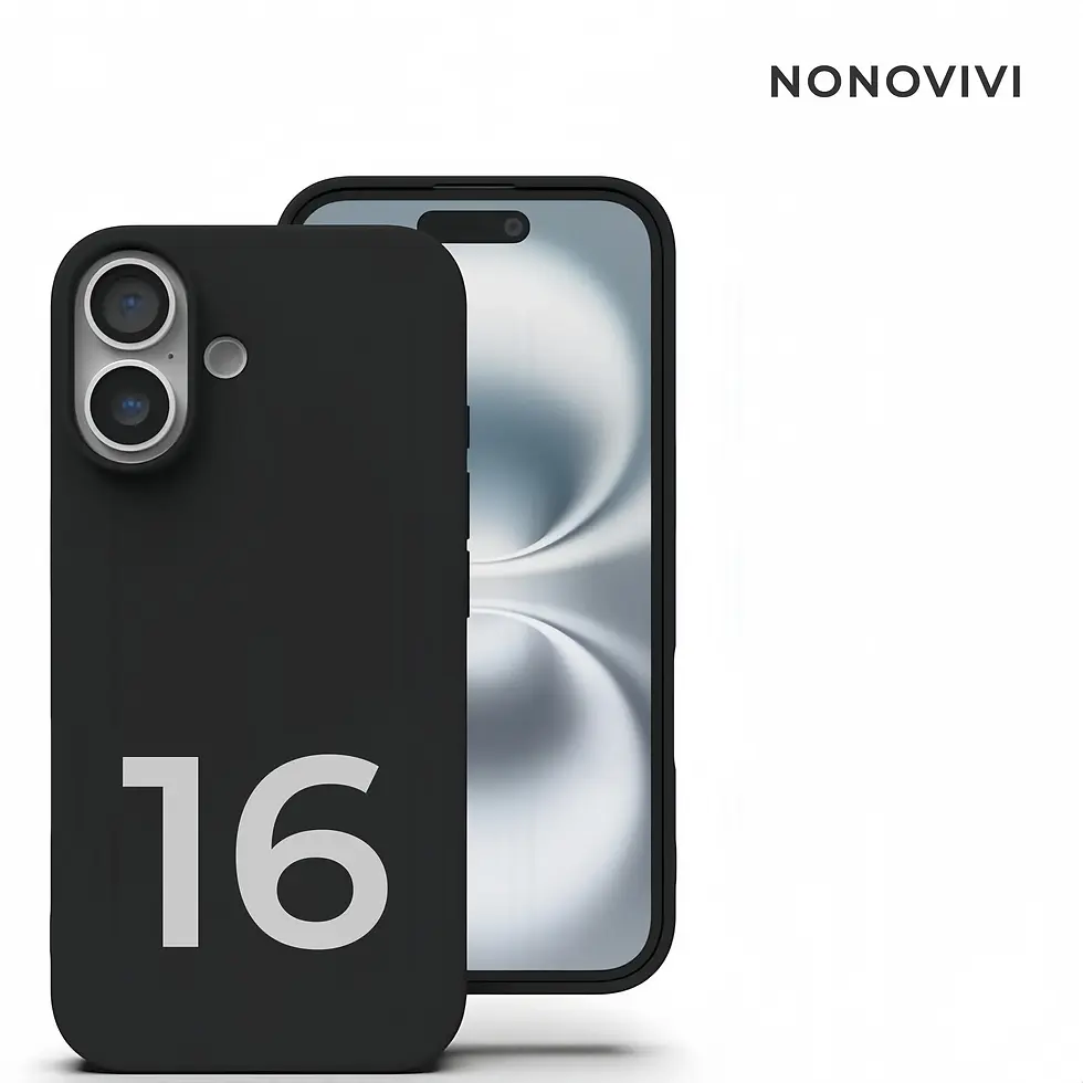 coque noir silicone iphone 16