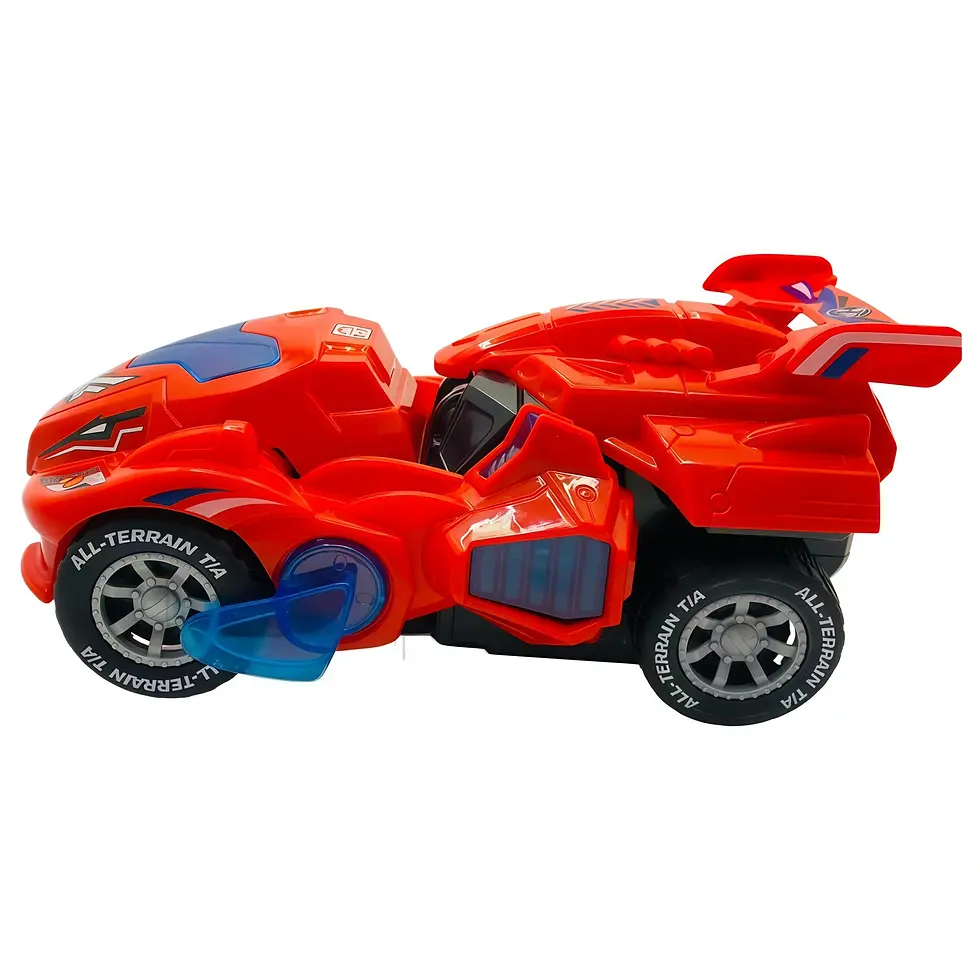 Thumbnail: Voiture dinosaure transformable électrique avec lumières et sons pour enfants