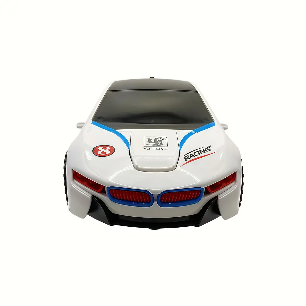 Thumbnail: Voiture robot transformable automatique pour enfants avec lumières LED, musique intégrée et transformation voiture en robot