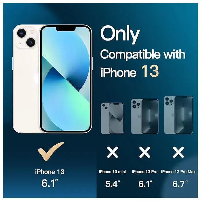 Étui portefeuille pour iPhone 13