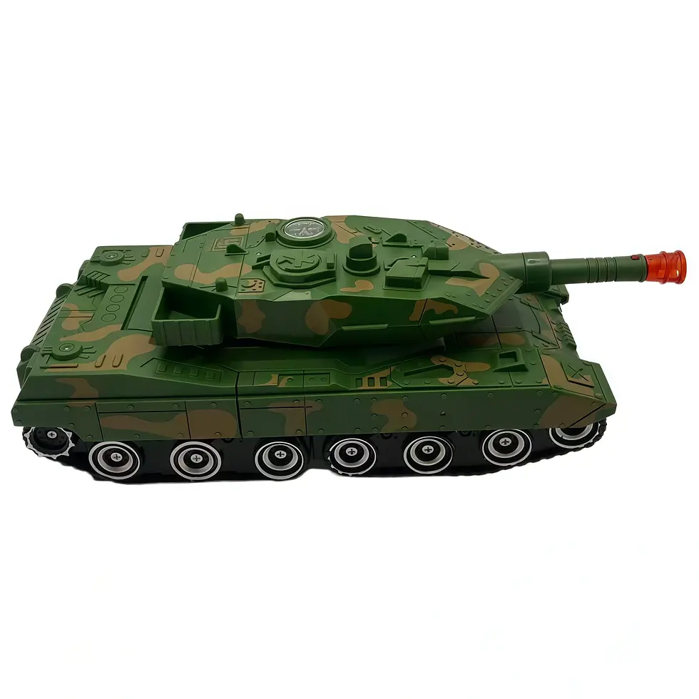 Thumbnail: Tank de combat électrique transformable en robot avec lumières LED enfant