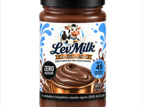 LevMilk Brigadeiro Zero Açúcar: o verdadeiro brigadeiro de colher, agora sem adição de açúcar