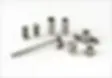 Developed metal components: bolts, tubes, and a long rod