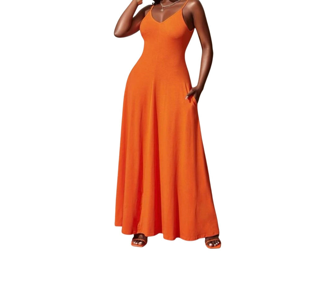 Cami Solid Maxi Dress