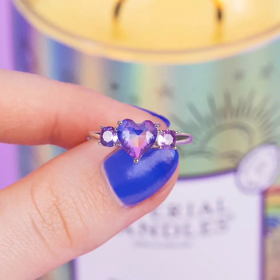 Miniature : Bougie de Luxe à Bijoux "Arc-En-Ciel" + Bijou Surprise ! 💍