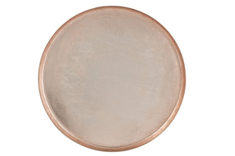 Miniature : Plat Metal Laqué Rose Clair