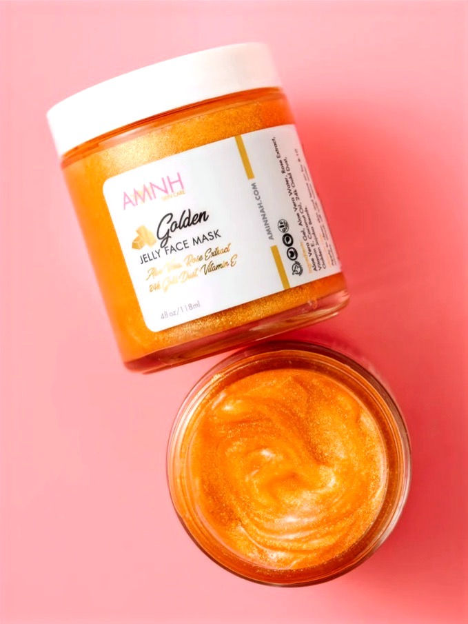 Masque Visage à la Gelée d'Aloe Vera (24k Golden)