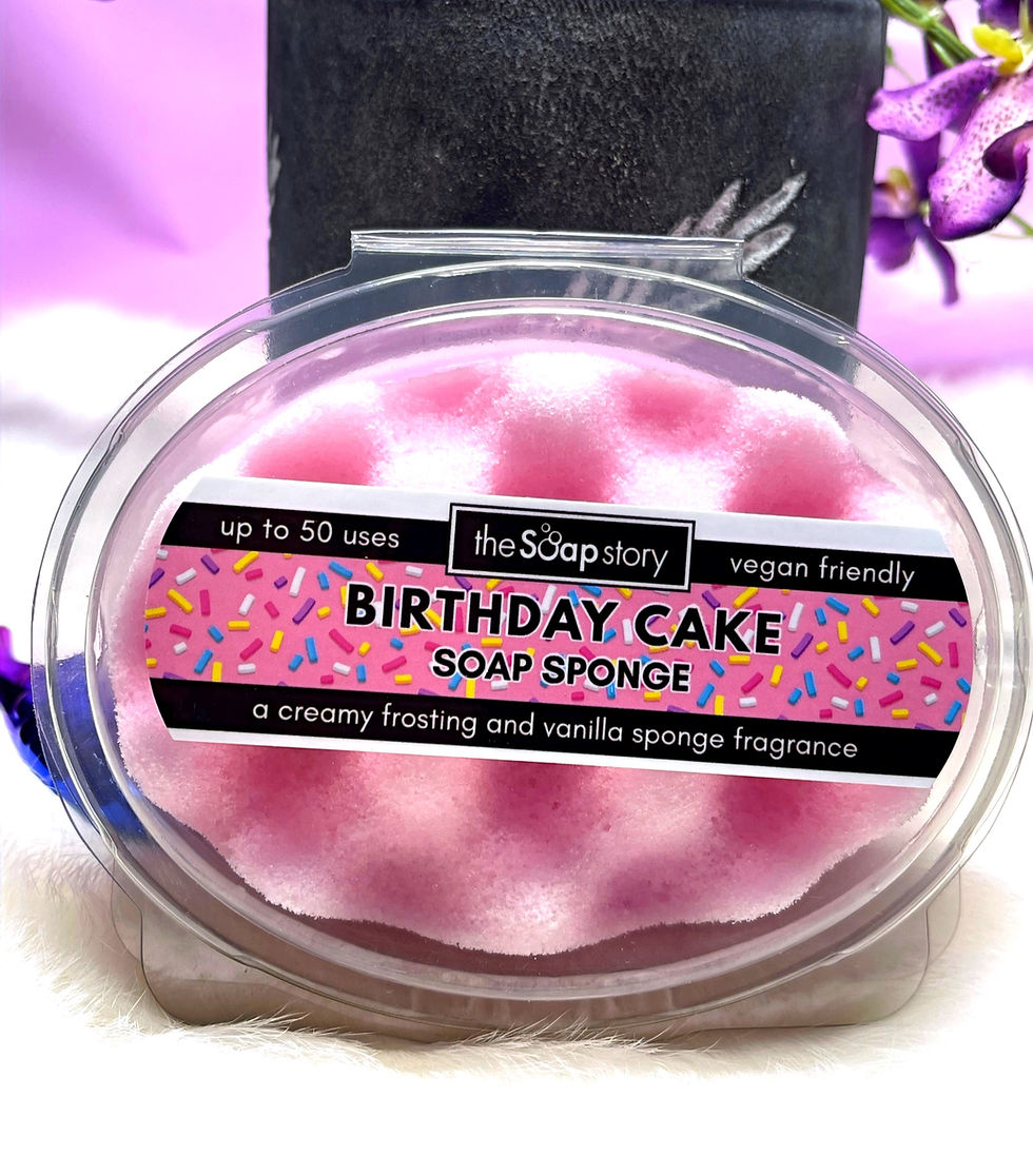 Éponge de Savon "Gâteau d'Anniversaire"