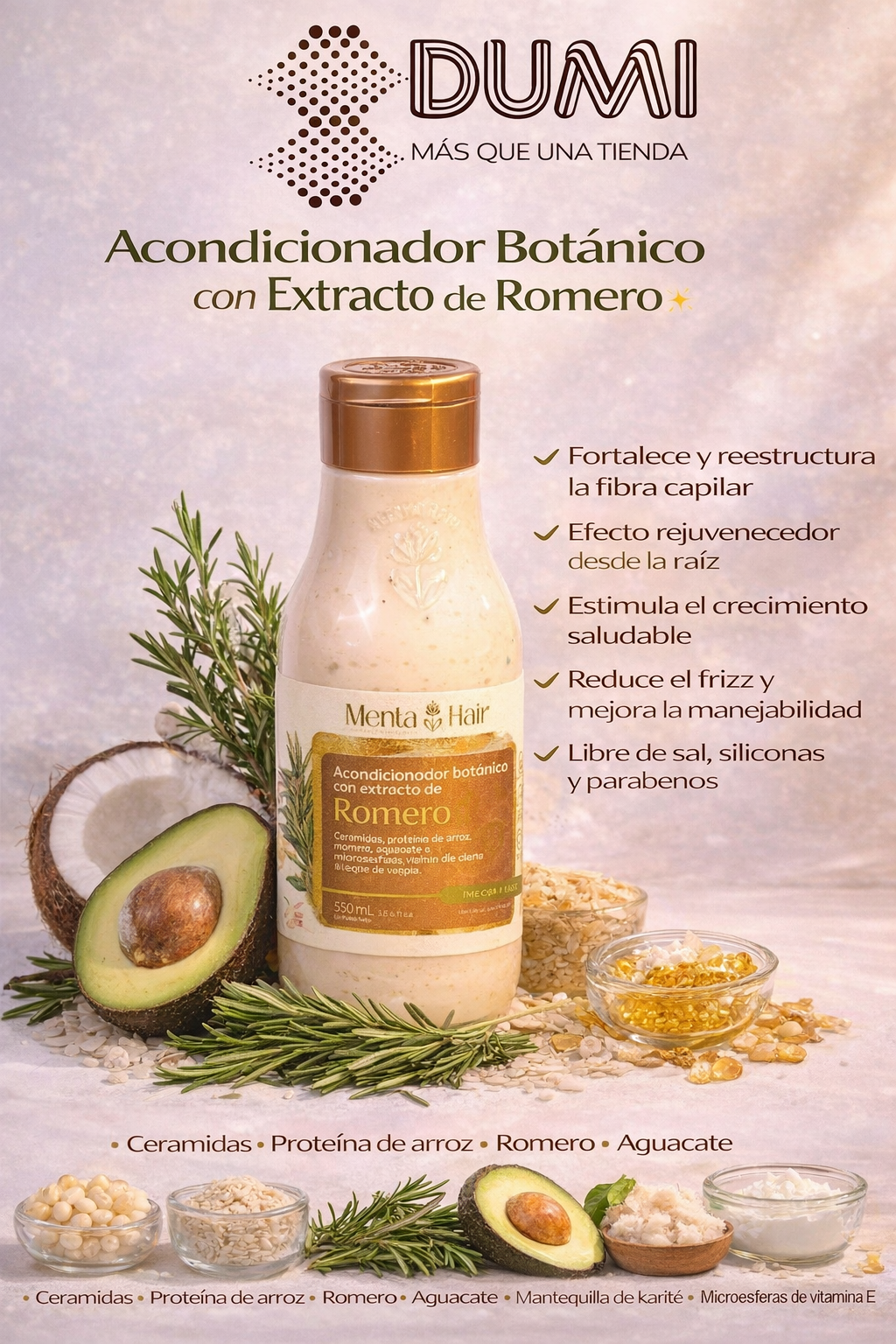 Acondicionador Bot�nico Con Extracto De Romero X 550ml
