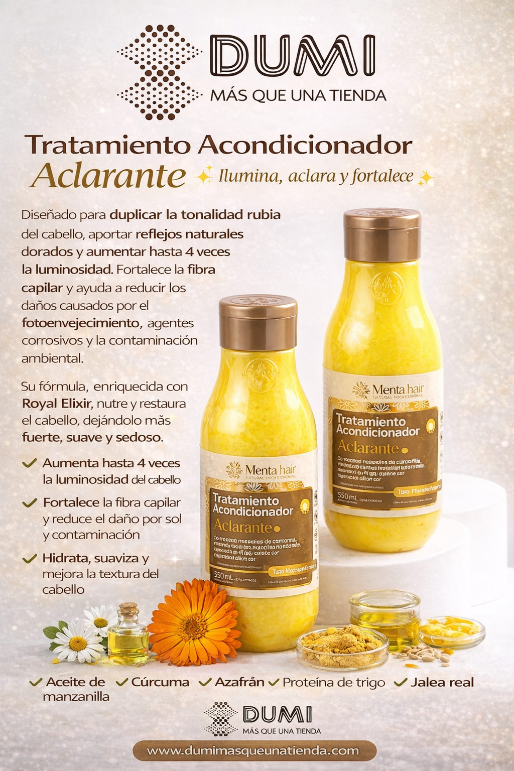 Tratamiento Acondicionador Aclarante X550ml