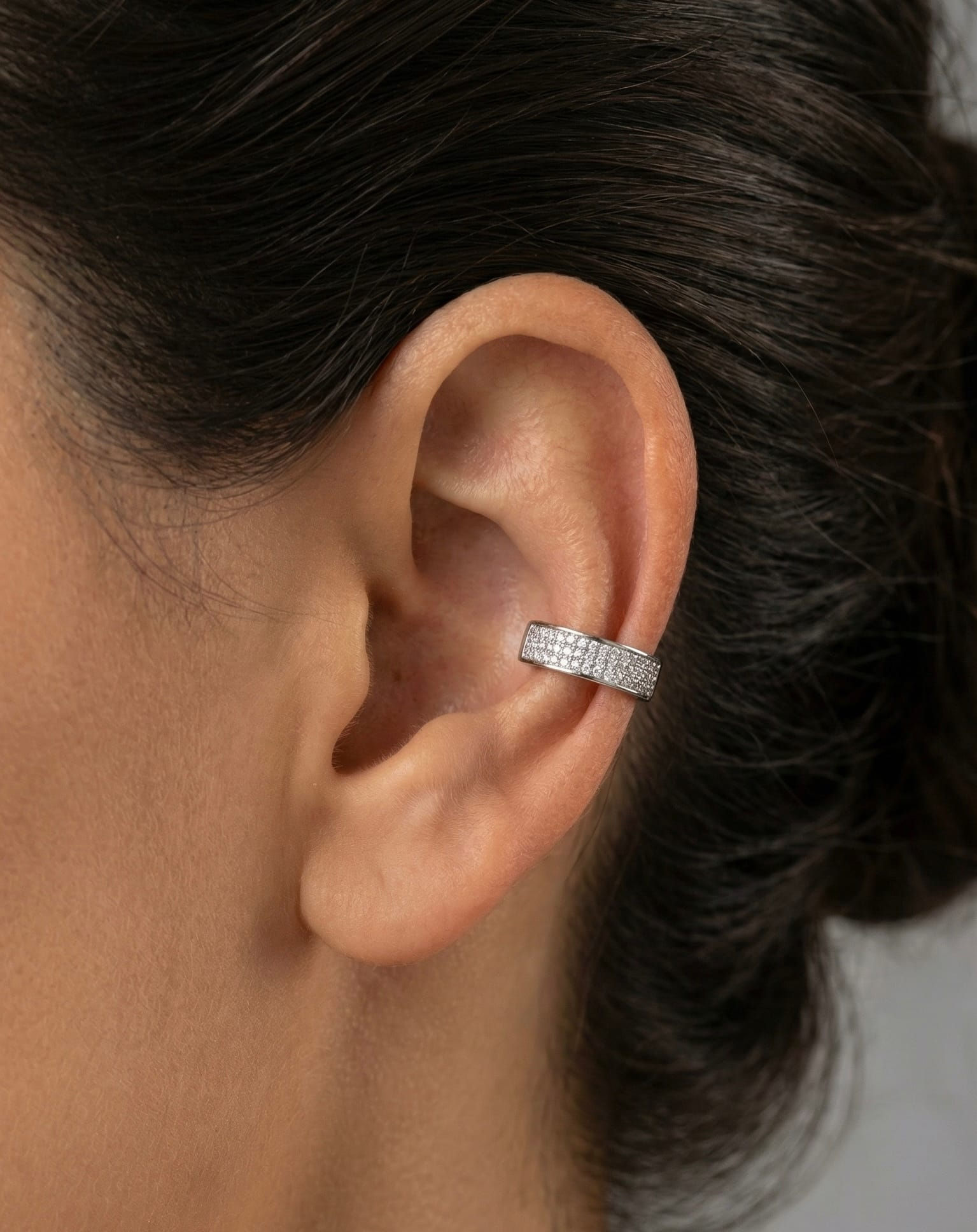 EAR CUFF PRISMA PLATEADO