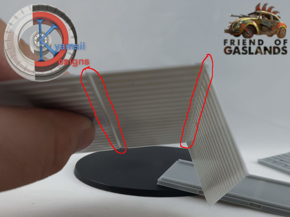 Shipping container model bending parts