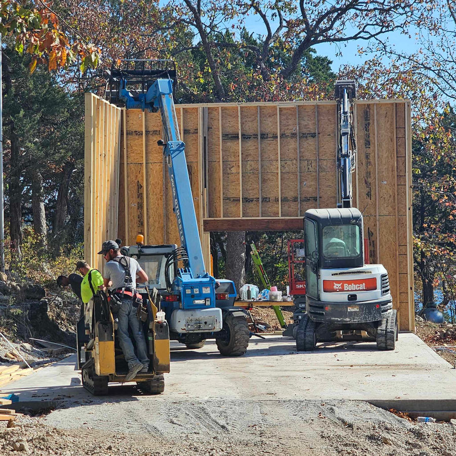 Exterior framing and construction equipment