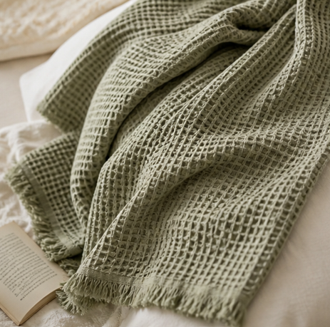 Thumbnail: Waffle Cotton Comfort Throw 