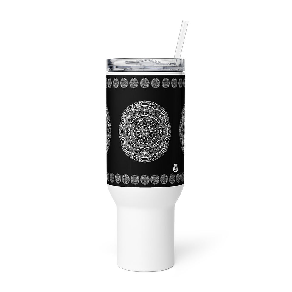 Thumbnail: Zen Flower White Travel Mug