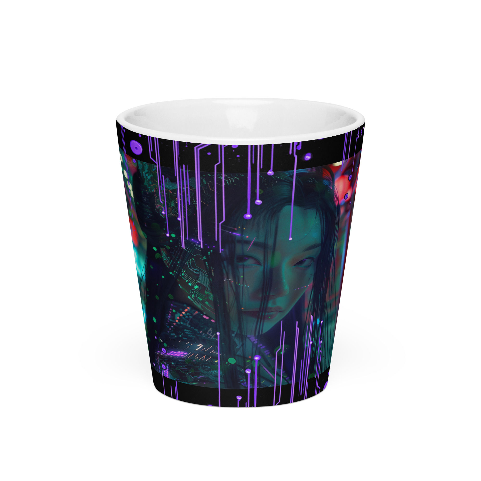Cyber Geisha "Wisdom" Latte Mug