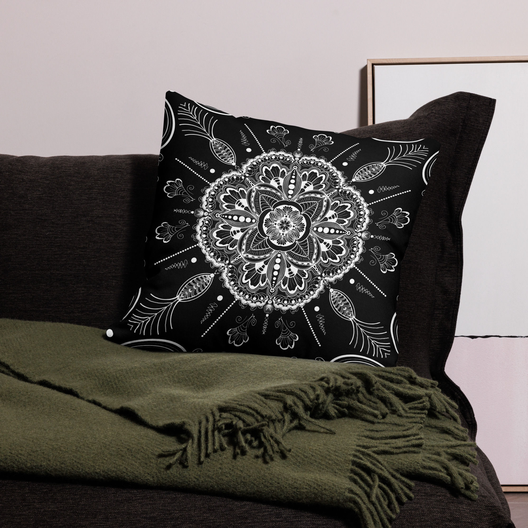 Bali Dreams White Throw Pillow