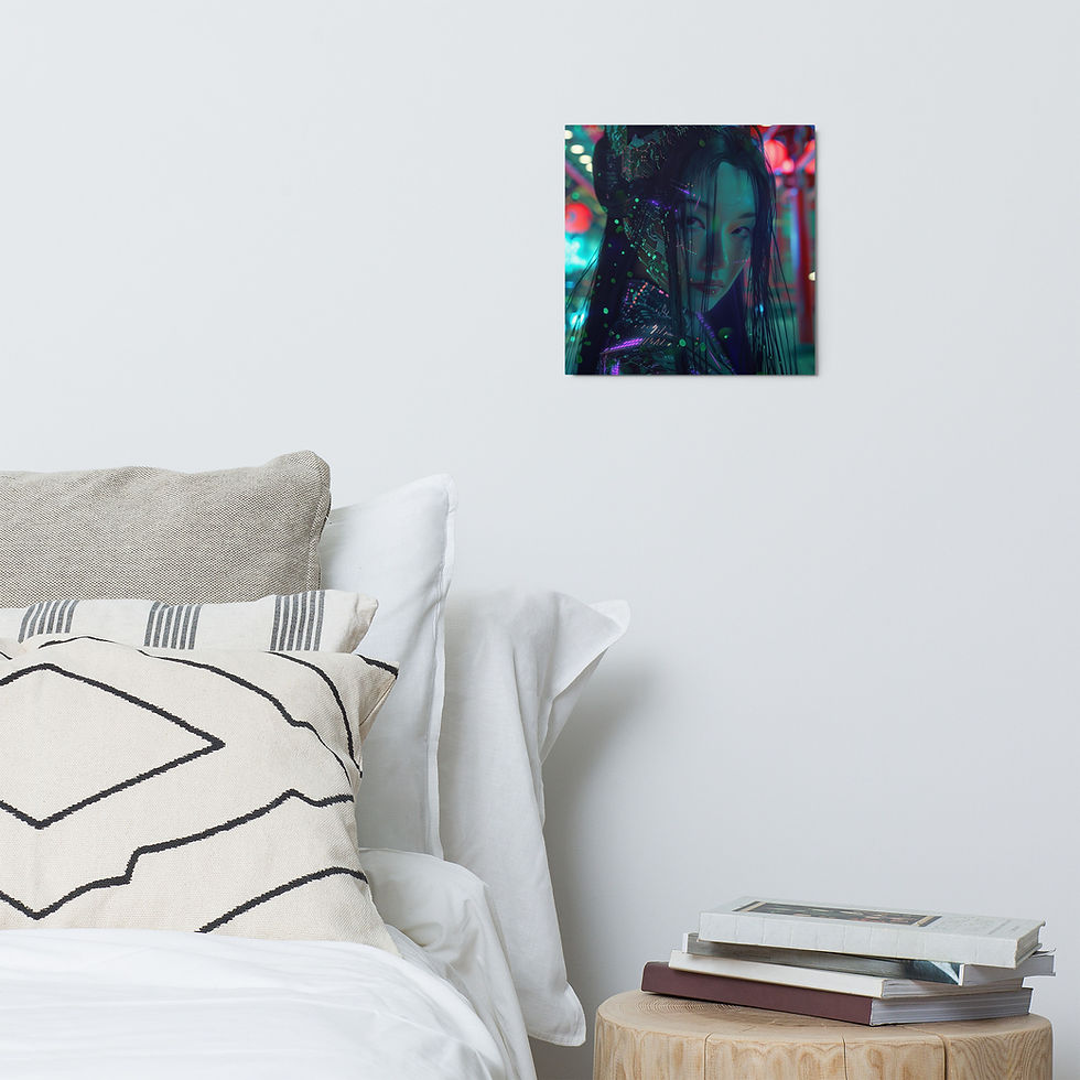 Cyber Geisha "Wisdom" Metal Prints
