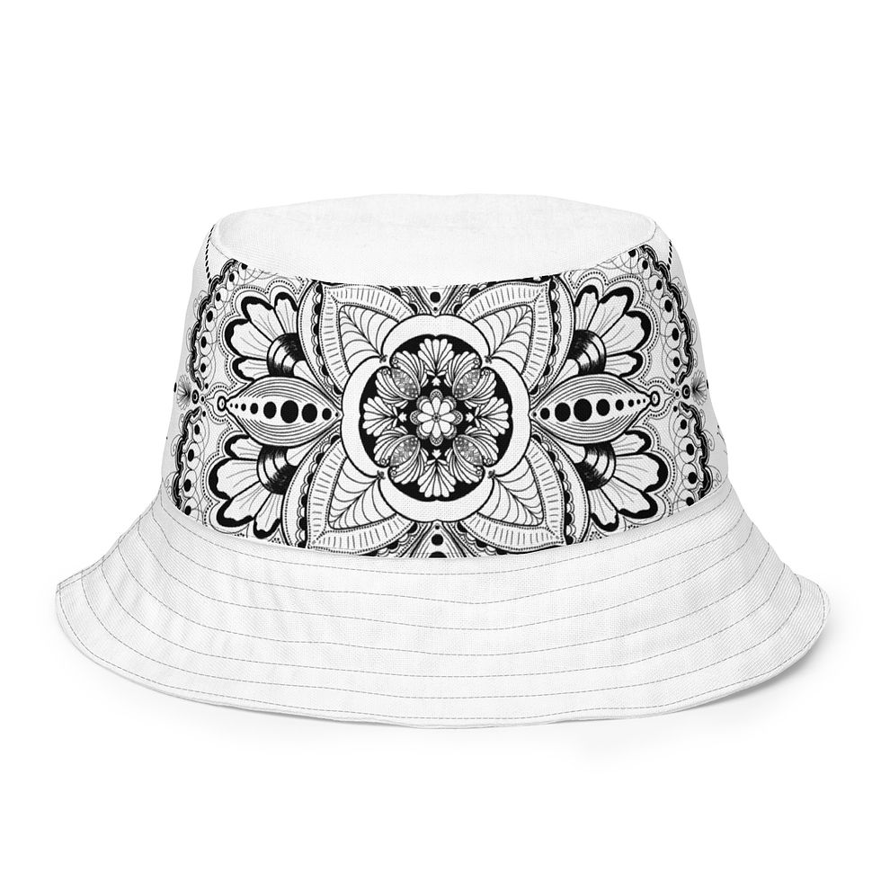 Bali Dreams Black Bucket Hat