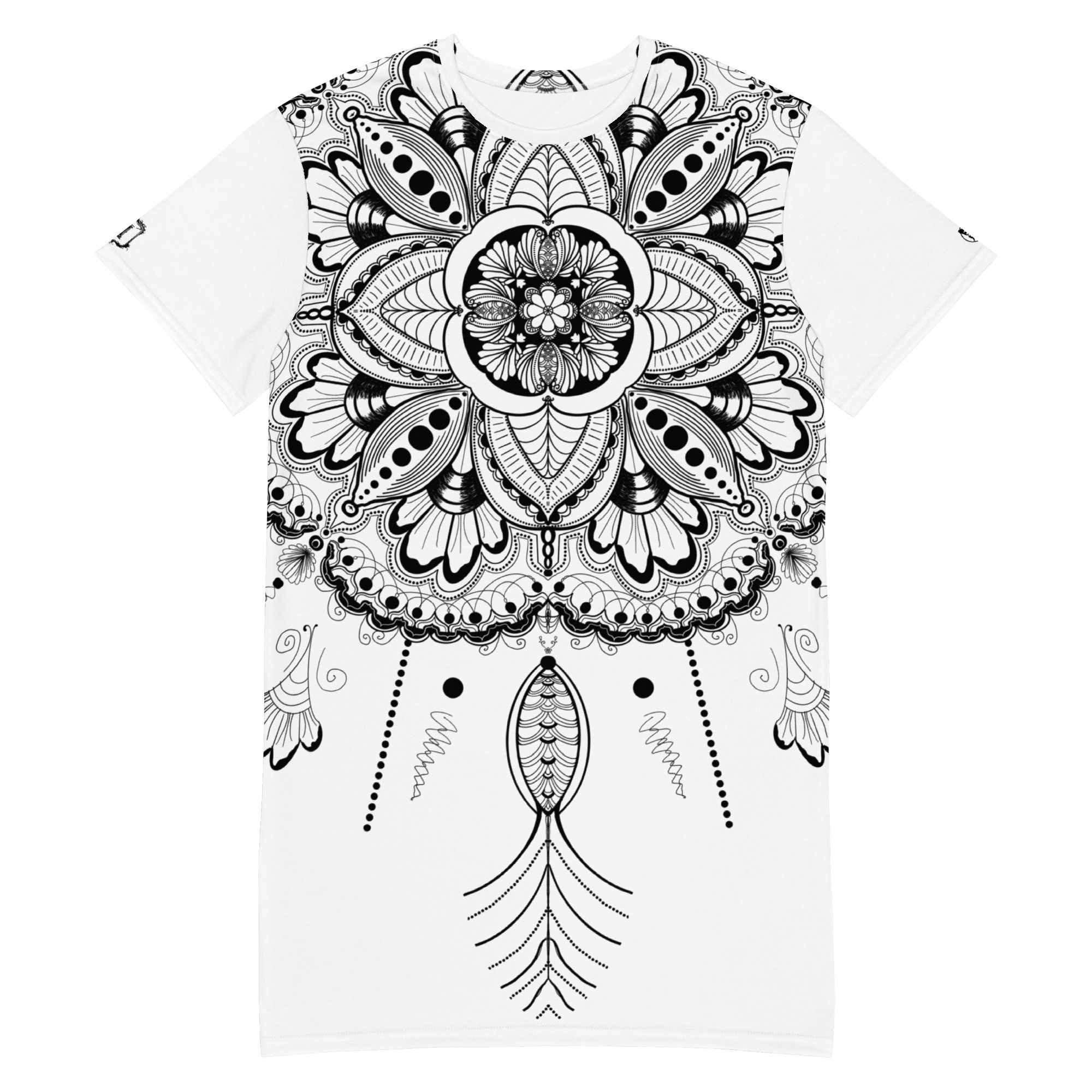 Bali Dreams Black T-shirt Dress