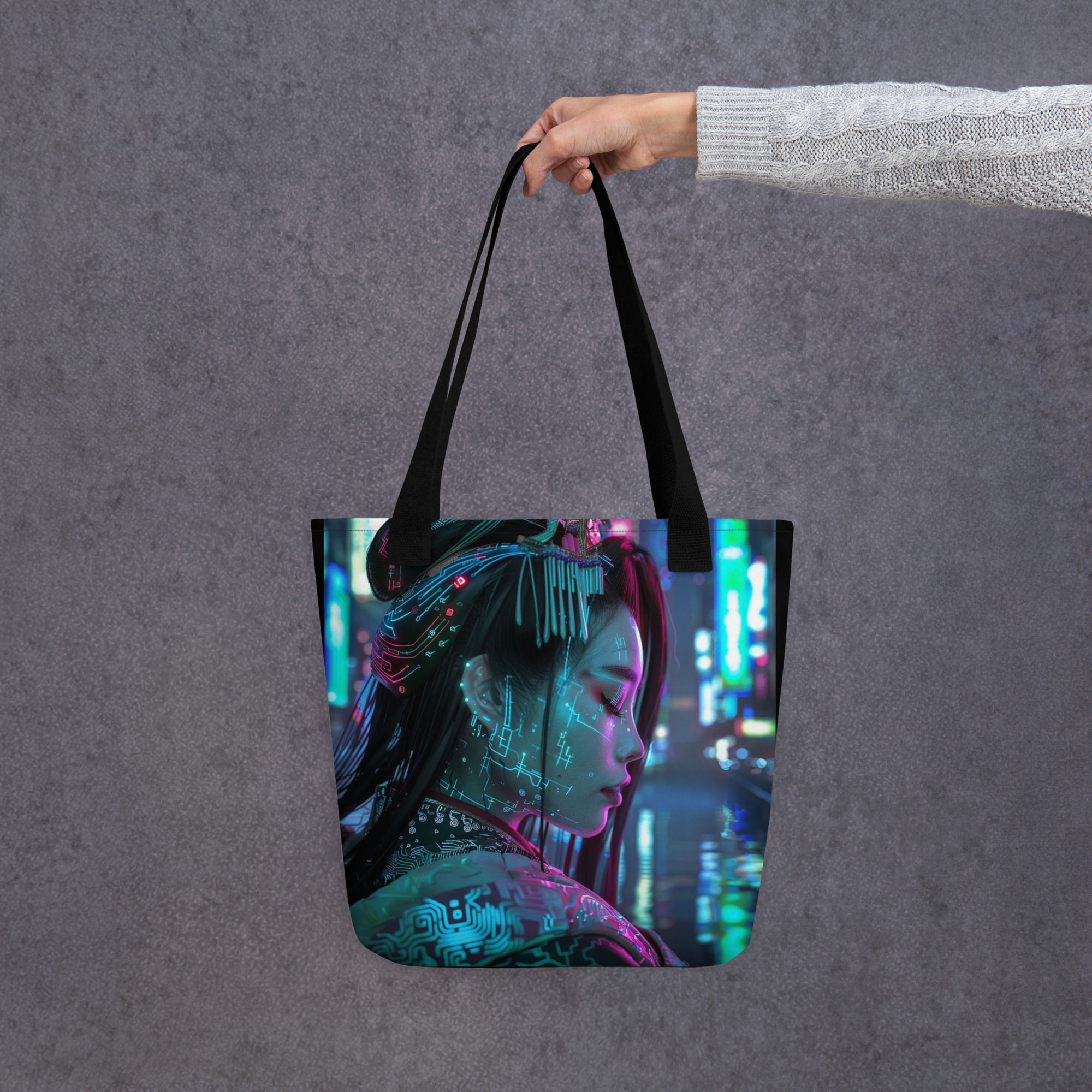 Cyber Geisha "Serenity" Tote Bag