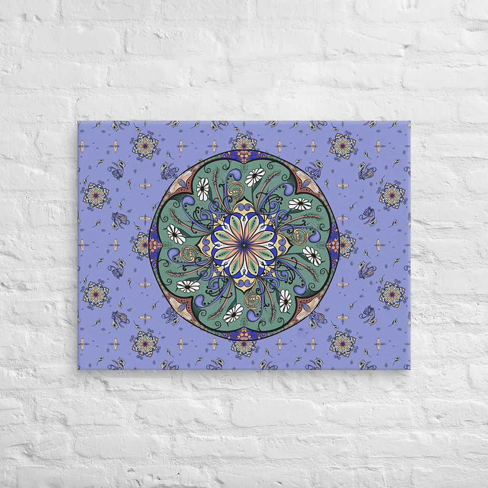 Thumbnail: Summer Swirls Canvas Prints
