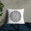 Thumbnail: Black Zen Flower Throw Pillow