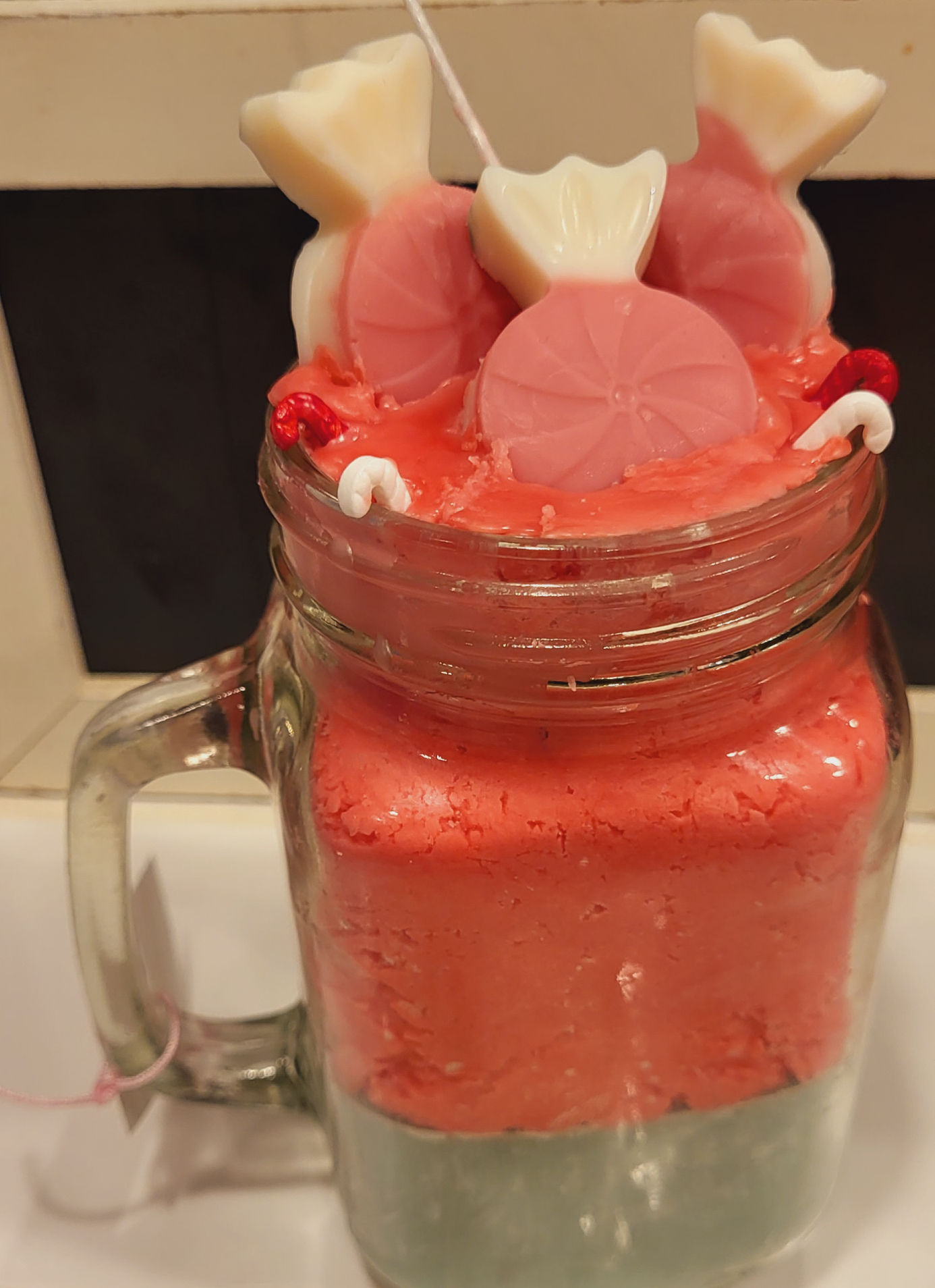 Peppermint Holiday Mug Candle