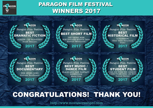 Paragon Film Festival Winners 2017