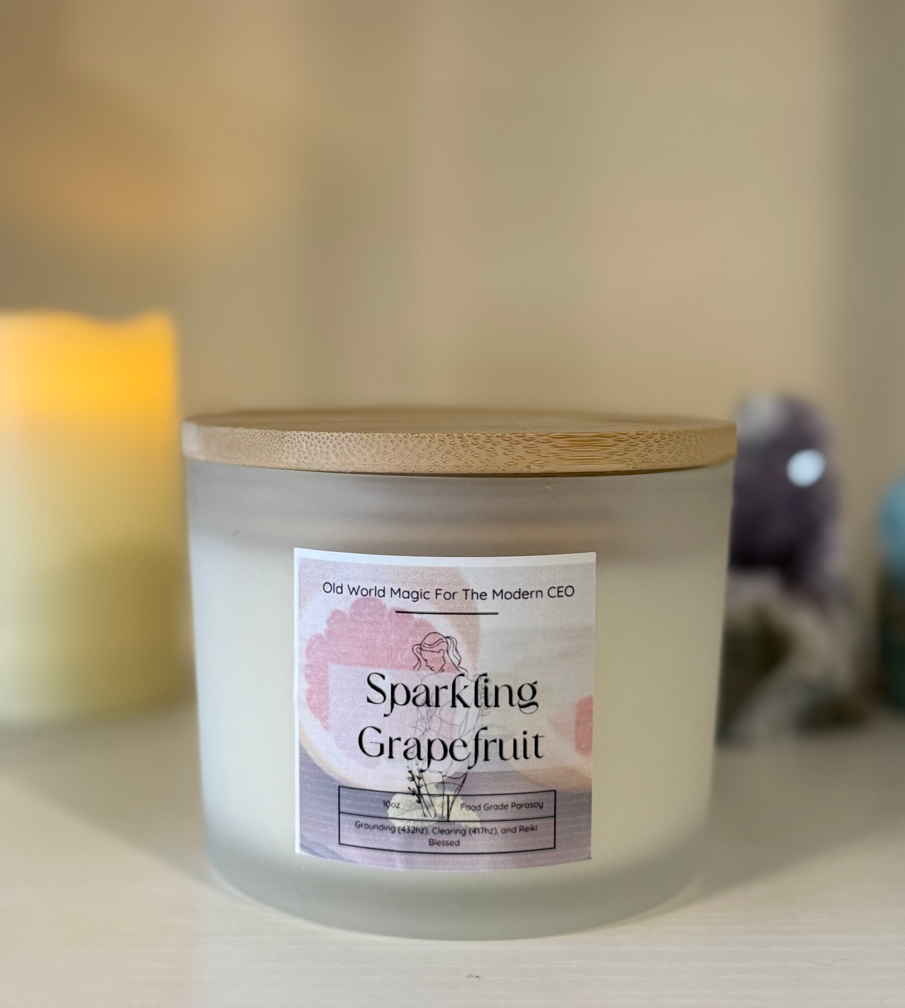 Sparkling Grapefruit — Grounding & Clearing Candle