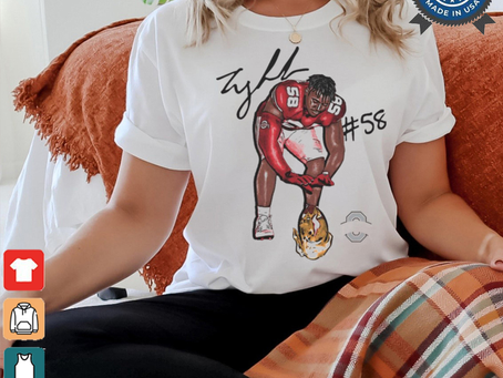 Ty Hamilton #58 Heat Ohio State Buckeyes Signature Graphic t shirt