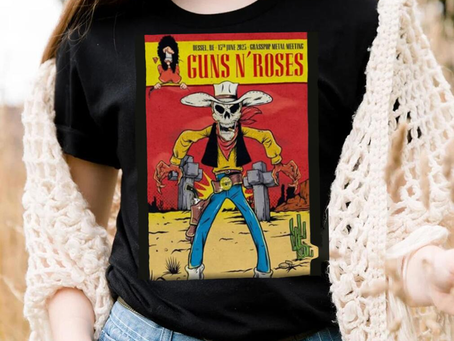 Official poster Guns N’ Roses June 15 2023 Graspop Metal Meeting Dessel, BE Shirt