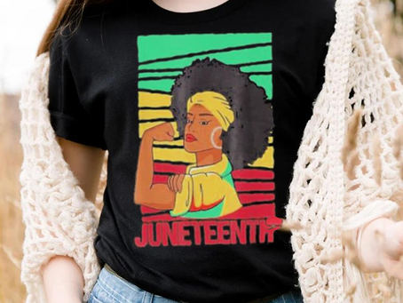 Juneteenth strong black girl African American freedom shirt