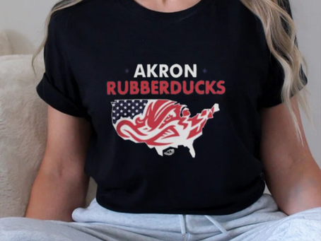 Product akron Rubberducks Usa 4Th Of July shirt