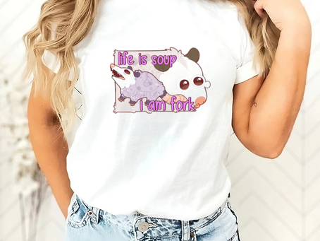 Official Life Is Soup I Am Fork Lizbie T Shirt