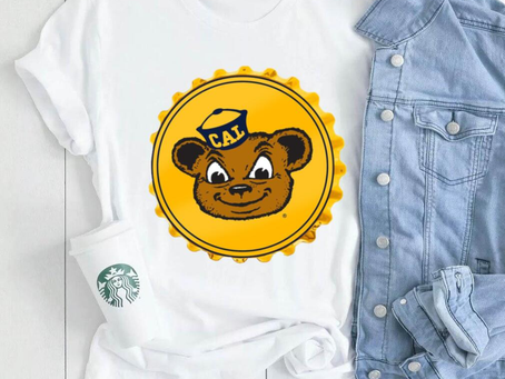 Gold Cal Bears Oski Bottle Cap Wall Sign