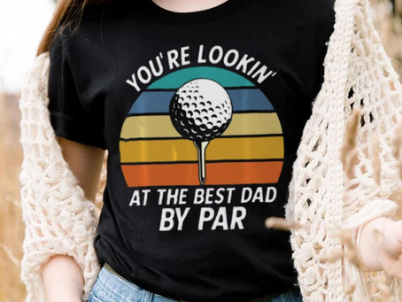 Golf Fathers Day Lookin at the Best Dad by Classic T Shirt