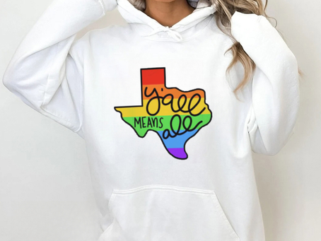 Texas Y All Means All Gay Pride Texas State Shirt