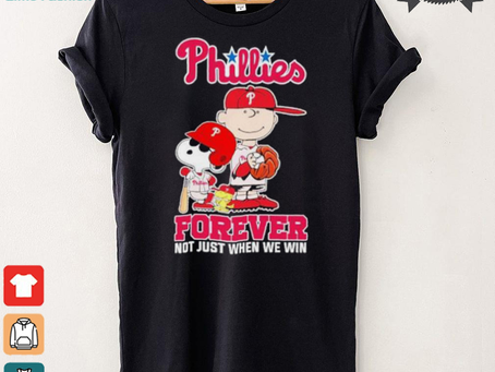 Peanuts Characters X Philadelphia Phillies 2024 Forever Not Just When We Win Shirt
