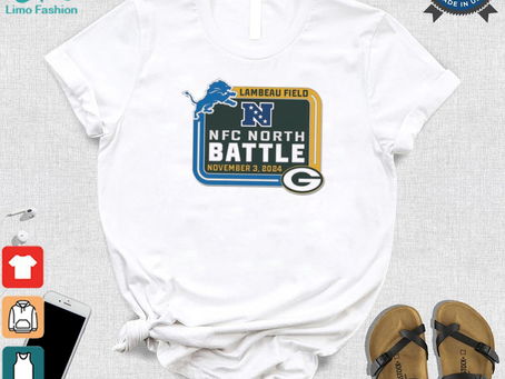 Green Bay Packers vs Detrois Lions Lambeau Field NFC North Battle November 3 2024 Matchup Shirt